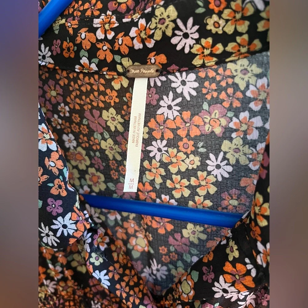 Free People Bonnie Floral Button Down Mini Dress - Picture 5 of 5